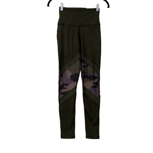 Offline by Aerie Womens Size Small Olive High Rise Activewear Compression Pants - Picture 1 of 12
